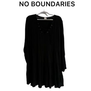 NWT NO BOUNDARIES Long Sleeve Tiered Dress XXL (Juniors)